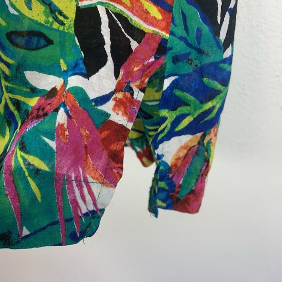 Lauren Ralph Lauren Dress Womens Large Swim Coverup Tropical Beach Pool Travel L - Picture 3 of 9